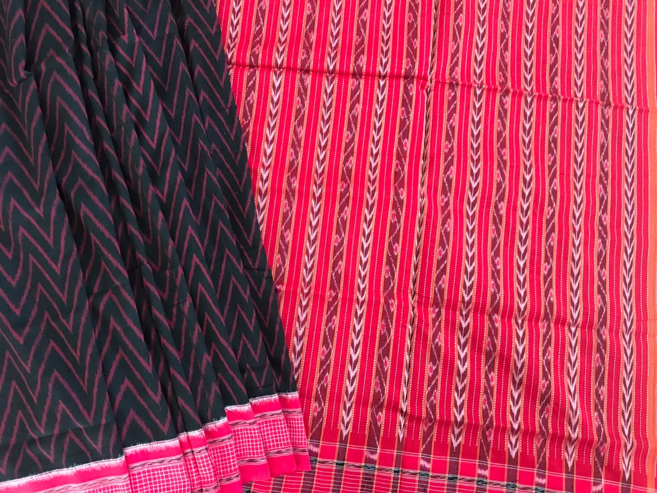 red-and-black-ikkat-01 Sambalpuri Ikat